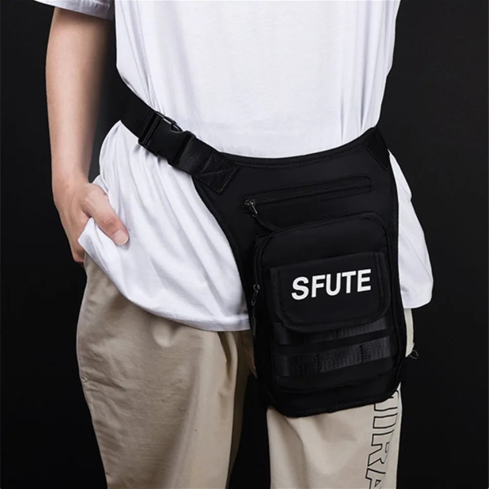 Orange Green Techwear Tactical Waist Bag Hip Hop Crossbody Bag Bauchtasche