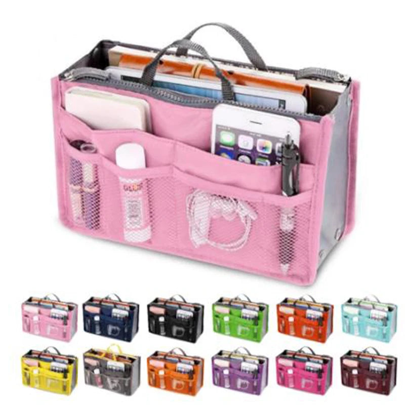 Organizer Insert Women Storage Bag Nylon Travel Insert Organizer Handbag Purse