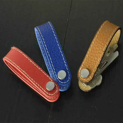 Leather Organizer Keychain Bottle Opener Multifunctional Holder