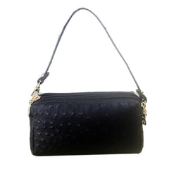 Ostrich Pattern PU Leather Women Clutch Bag Cosmetic Bag Makeup Bag