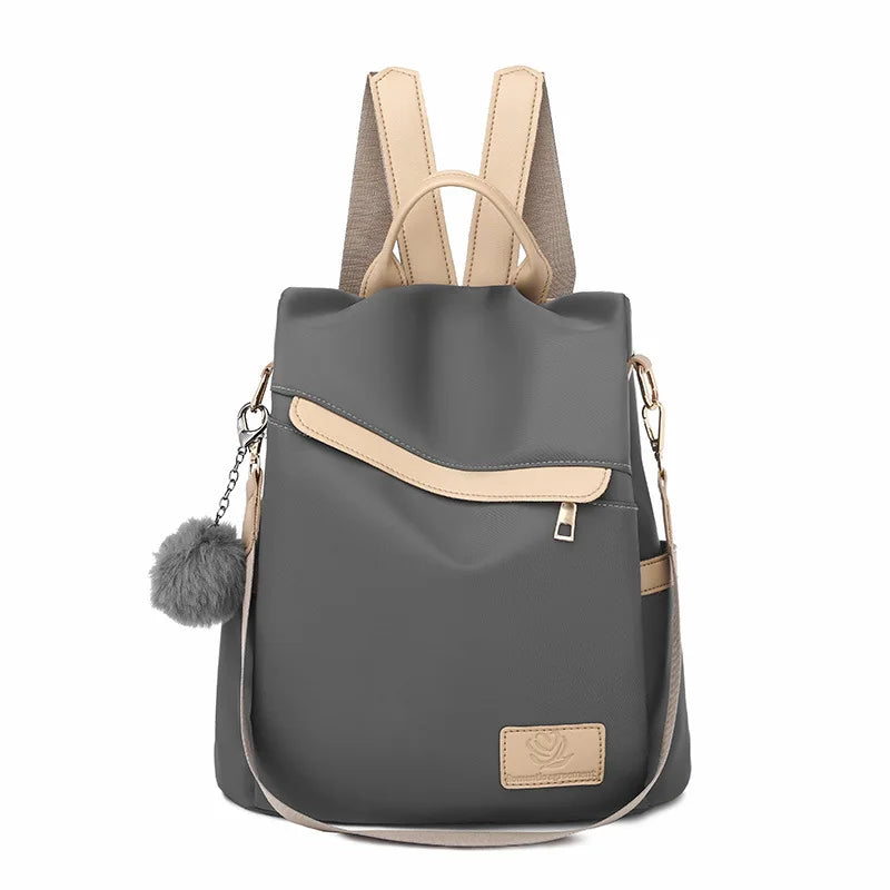 Outdoor Backpack Female Oxford Cloth Casual Small Backpack Anti-Theft