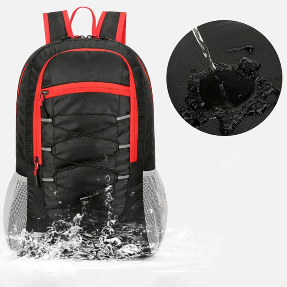 Foldable Waterproof Reflective Tape Camping Backpack