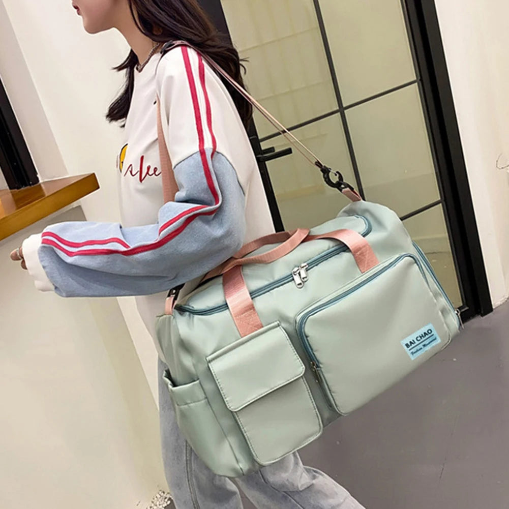Women's Large Capacity Fitness Travel Crossbody Bag