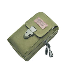 Men PU Leather Waist Bag Cell Phone Purse Pocket