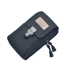 Men PU Leather Waist Bag Cell Phone Purse Pocket