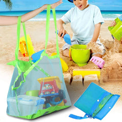 Kids Foldable Beach Bag Mesh Swimming Toy Storage Bag