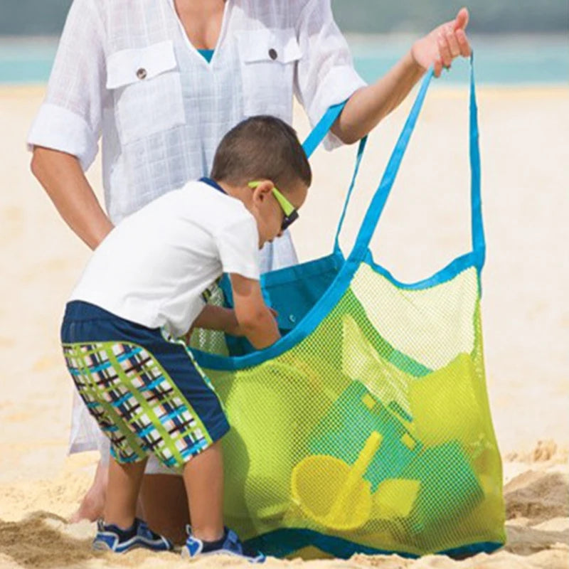 Kids Foldable Beach Bag Mesh Swimming Toy Storage Bag