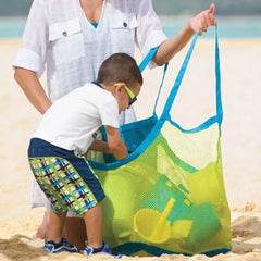 Kids Foldable Beach Bag Mesh Swimming Toy Storage Bag