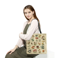 Butterfly Mushroom Print Eco Friendly Tote Bag