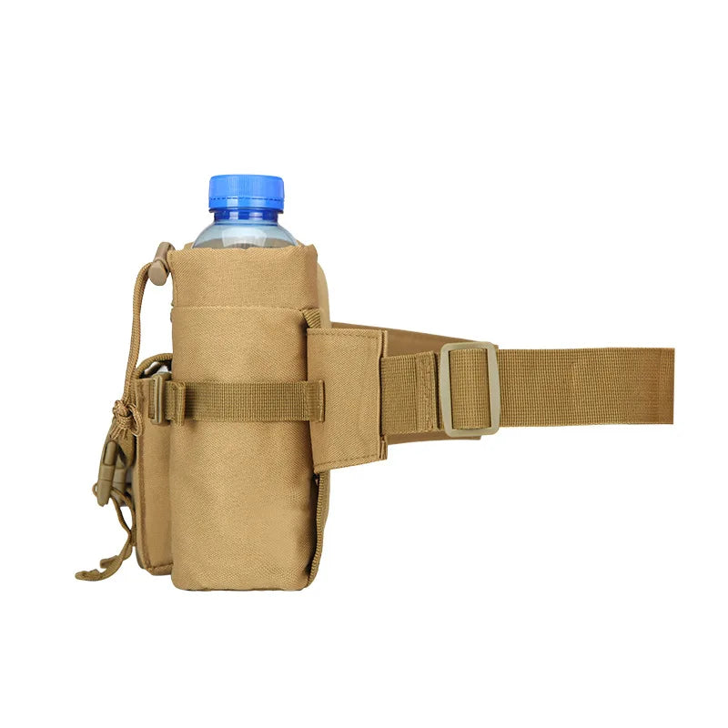 Tactical Waist Pack with Water Bottle Holder Waterproof 800D Belt Bum Bag