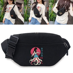 Monster Print Waist Bag Running Belt Pouch Fanny Pack
