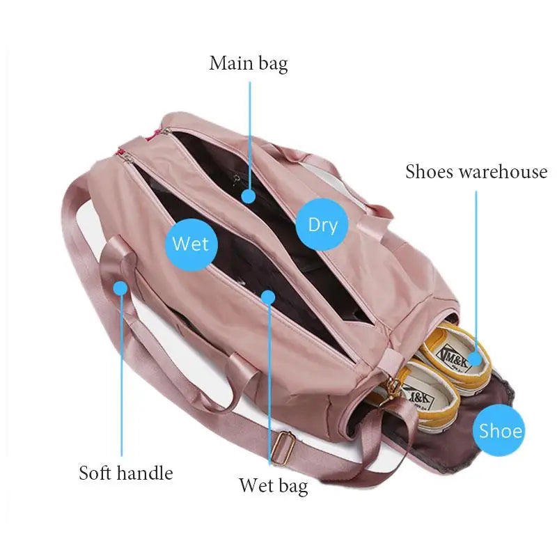 Waterproof Sports Bag with Shoe Compartment