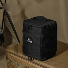 Outdoor Camping Equipment Kit with Stove, Gas Tank, Tableware, Storage Bag