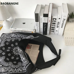 Large Printing Slouch Bag for Women - Big Capacity Shopper Bag