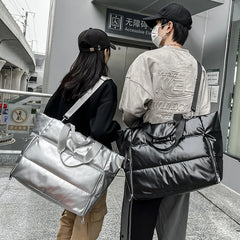 Waterproof Nylon Padded Tote Bag Quilted Cotton Space Handbag