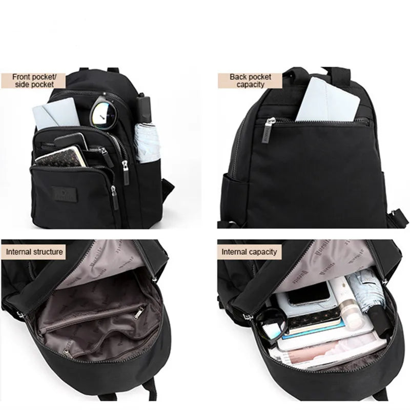 Fashionable Oxford Cloth Backpack for Women Students School Bag