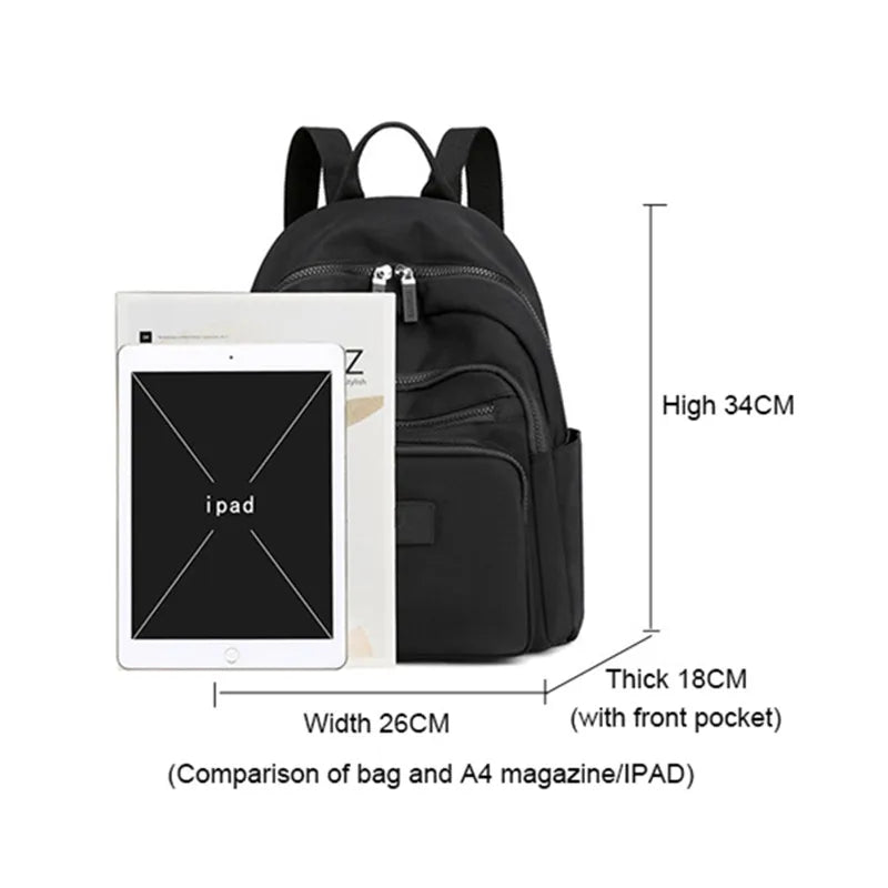 Fashionable Oxford Cloth Backpack for Women Students School Bag