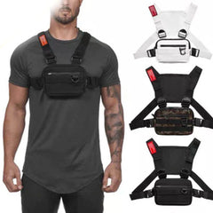Oxford Cloth Chest Rig Bag Hip Hop Multifunctional Harness Chest Waist Pack Bags