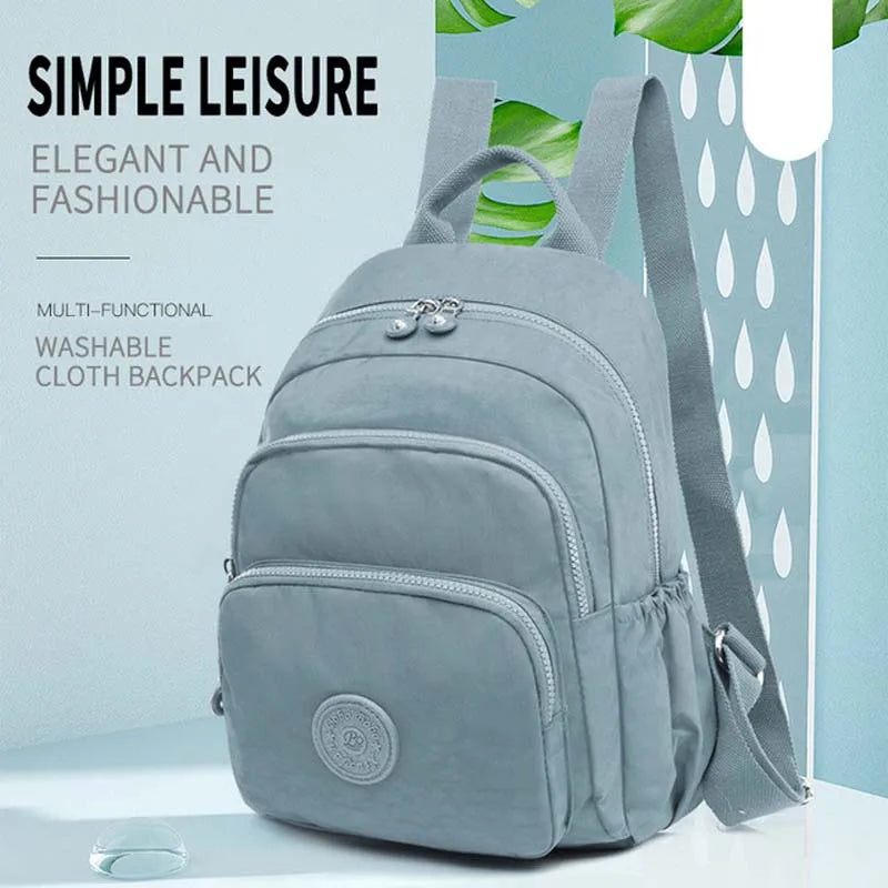 Oxford Cloth Nylon Backpack Women's Large Capacity Travel Bag