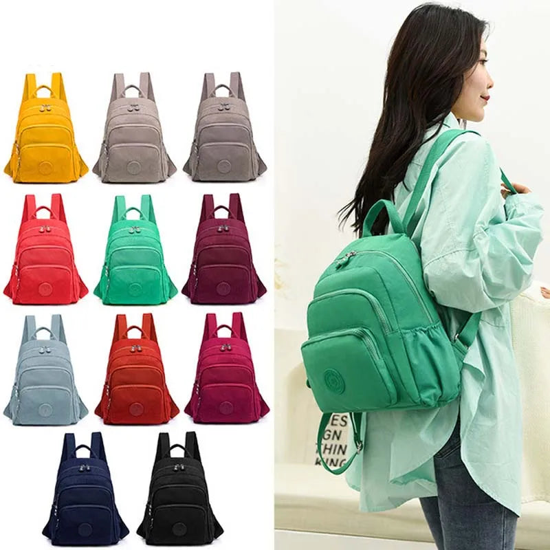 Oxford Cloth Nylon Backpack Women's Large Capacity Travel Bag