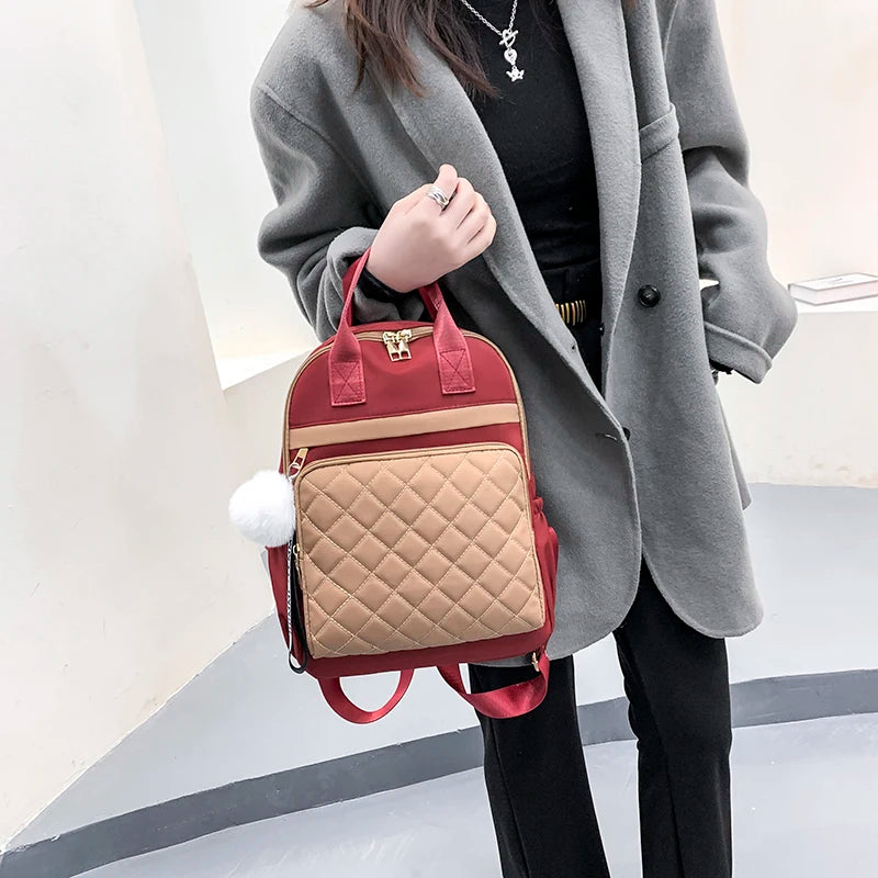 Waterproof Women's Backpack Travel Bag Lightweight Schoolbag