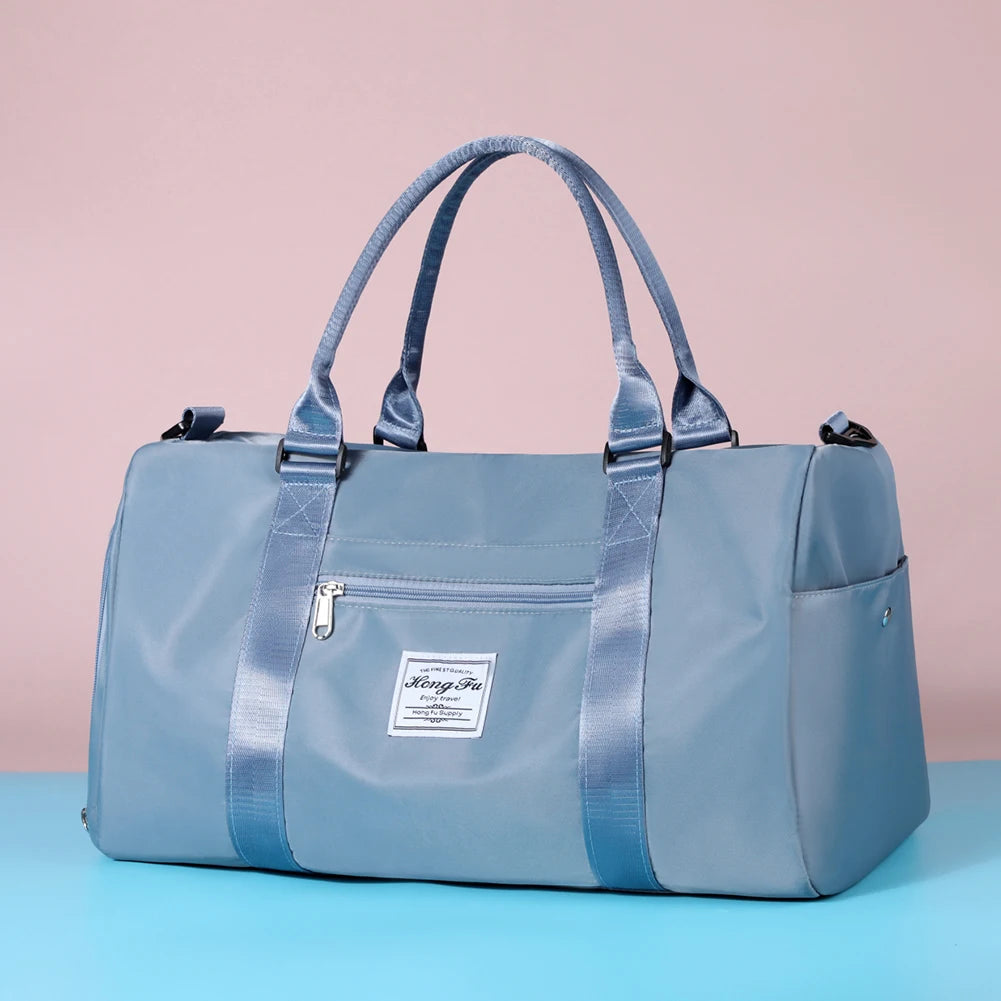 Oxford Duffel Bag Waterproof Large Tote Sports Bag with Shoe Compartment