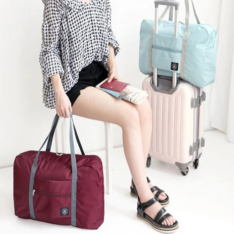 Oxford Foldable Travel Bags Large Capacity Unisex Luggage Waterproof