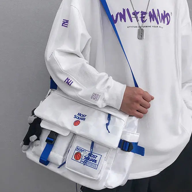 Oxford Crossbody Bag Men Shoulder Japanese Youth Ladies Large Capacity