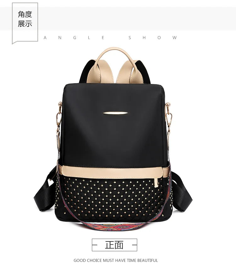 Oxford Women's Anti-Theft Travel Backpack Large Capacity