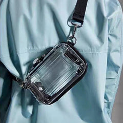 PP Transparent Cosmetic Bag Wash Bag Woman Portable Travel Overnight Bag
