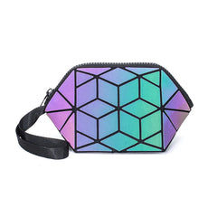 Red Laser PU Cosmetic Bag Envelope Fan Gift Bag