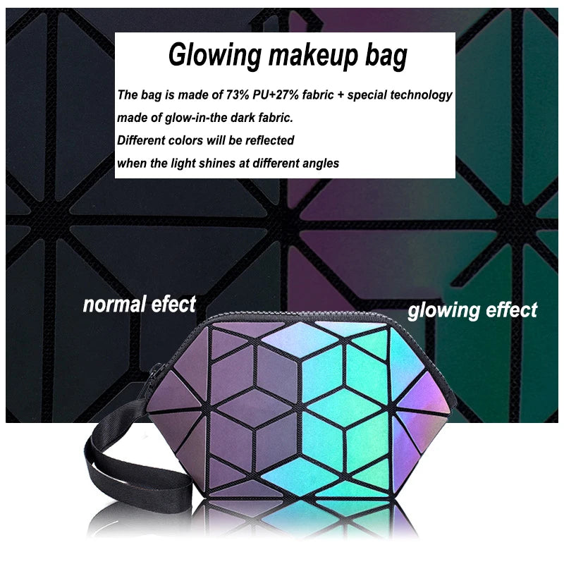 Red Laser PU Cosmetic Bag Envelope Fan Gift Bag