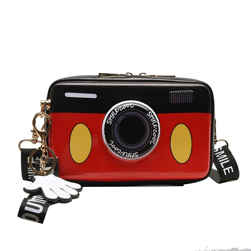 PU Female Messenger Bag Cartoon Bow Shoulder Bag Casual BAG0021