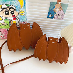 Bat Crossbody Bag for Women Funny Animal Pattern Handbag Shoulder B