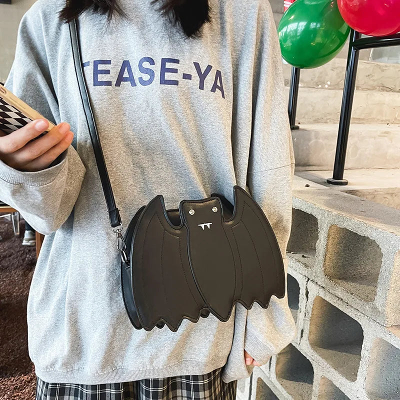 Bat Crossbody Bag for Women Funny Animal Pattern Handbag Shoulder B