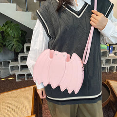 Bat Crossbody Bag for Women Funny Animal Pattern Handbag Shoulder B
