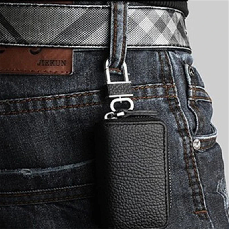 Key Wallet Car Key Holder Organizer Zipper Key Case Pouch Purse