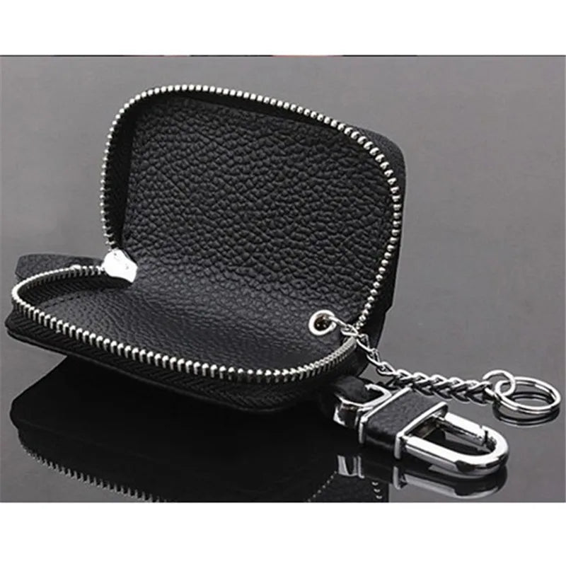 Car Key Wallets Men Key Holder Women Keychain Covers Zipper Key Case Bag