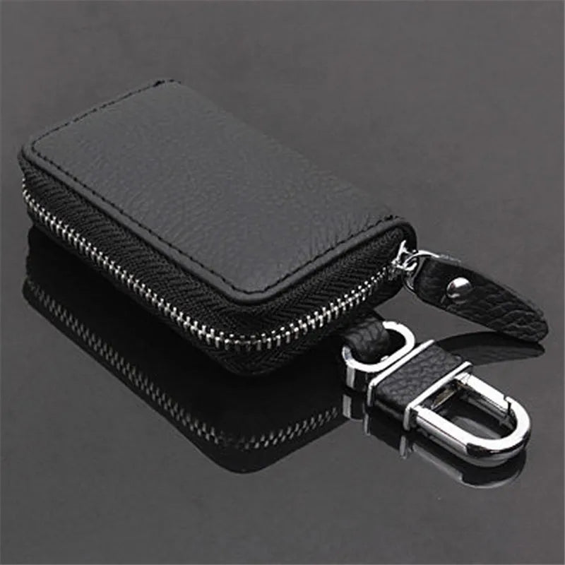 Key Wallet Car Key Holder Organizer Zipper Key Case Pouch Purse