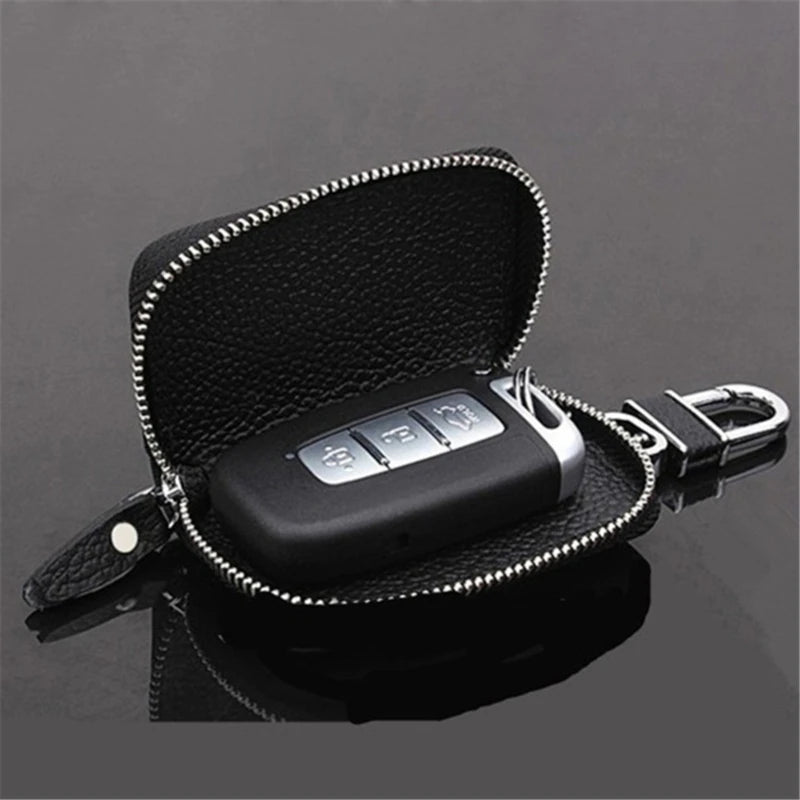 Key Wallet Car Key Holder Organizer Zipper Key Case Pouch Purse