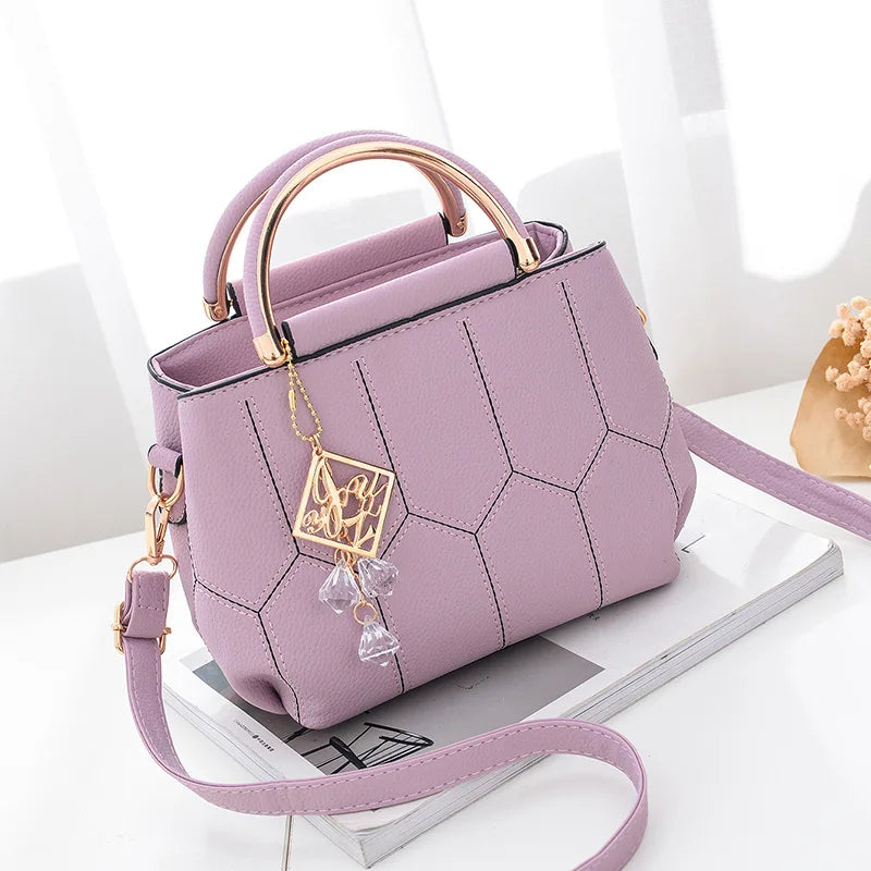 PU Leather Classic Style Female Shoulder Bag Large Capacity Women Handbag