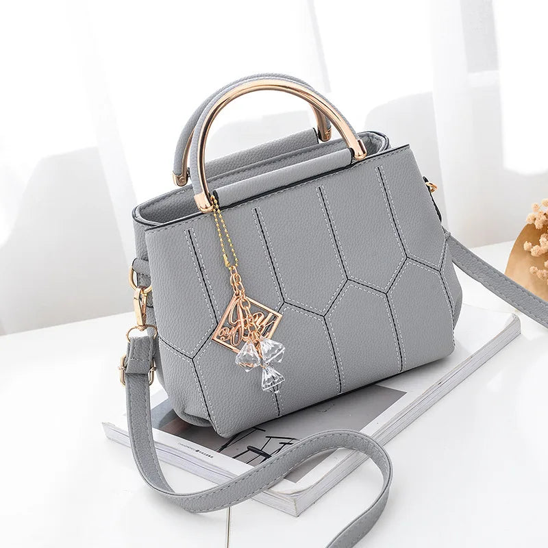PU Leather Classic Style Female Shoulder Bag Large Capacity Women Handbag