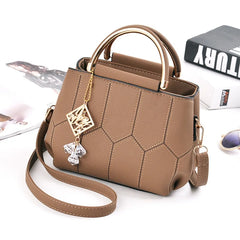 PU Leather Classic Style Female Shoulder Bag Large Capacity Women Handbag