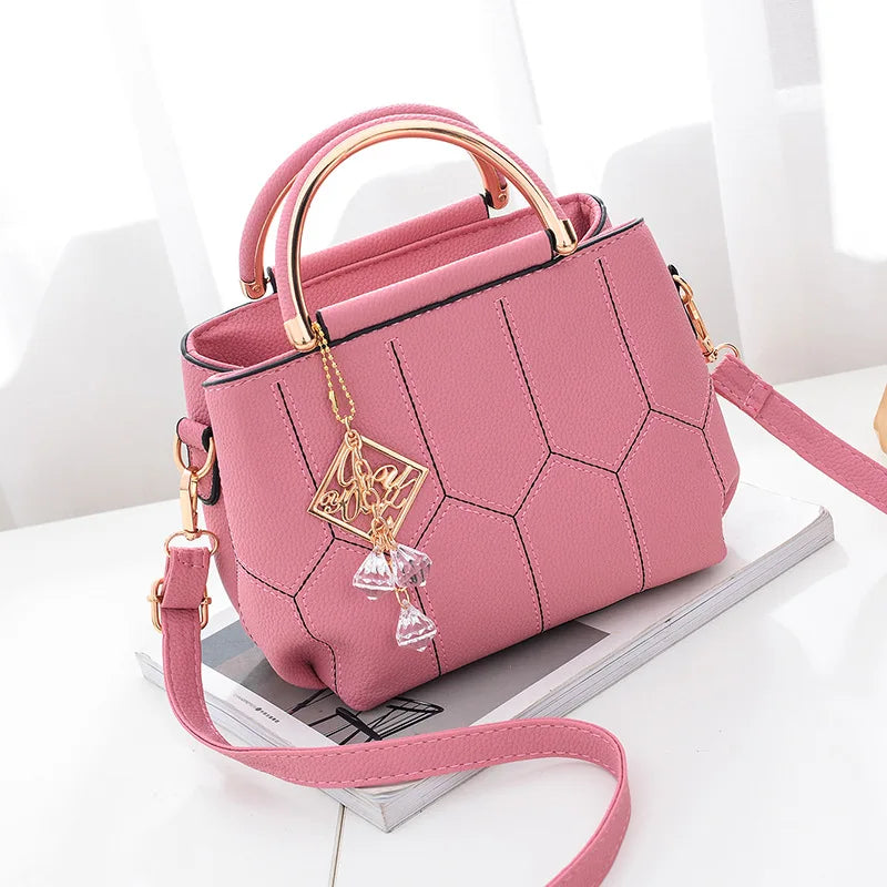 PU Leather Classic Style Female Shoulder Bag Large Capacity Women Handbag