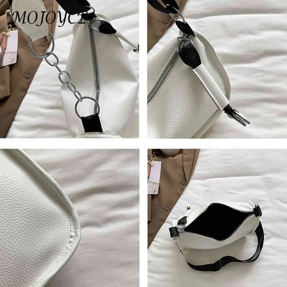 Soft PU Leather Crossbody Bag with Chain Strap