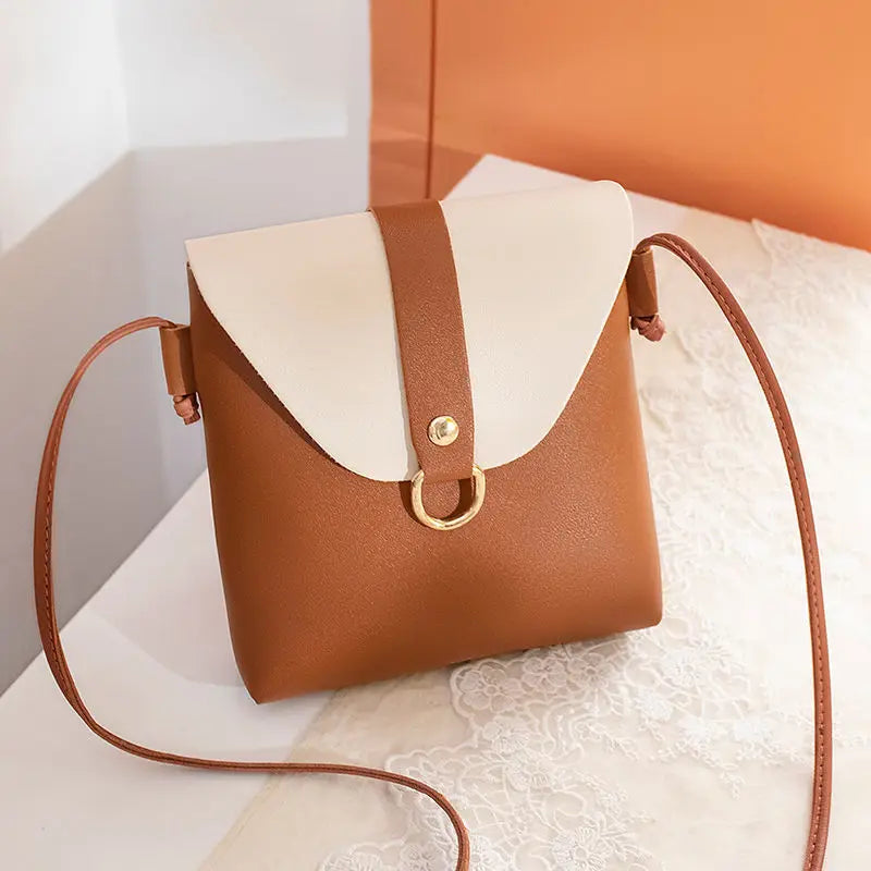 Women's PU Leather Crossbody Shoulder Bag Daily Tote Handbag