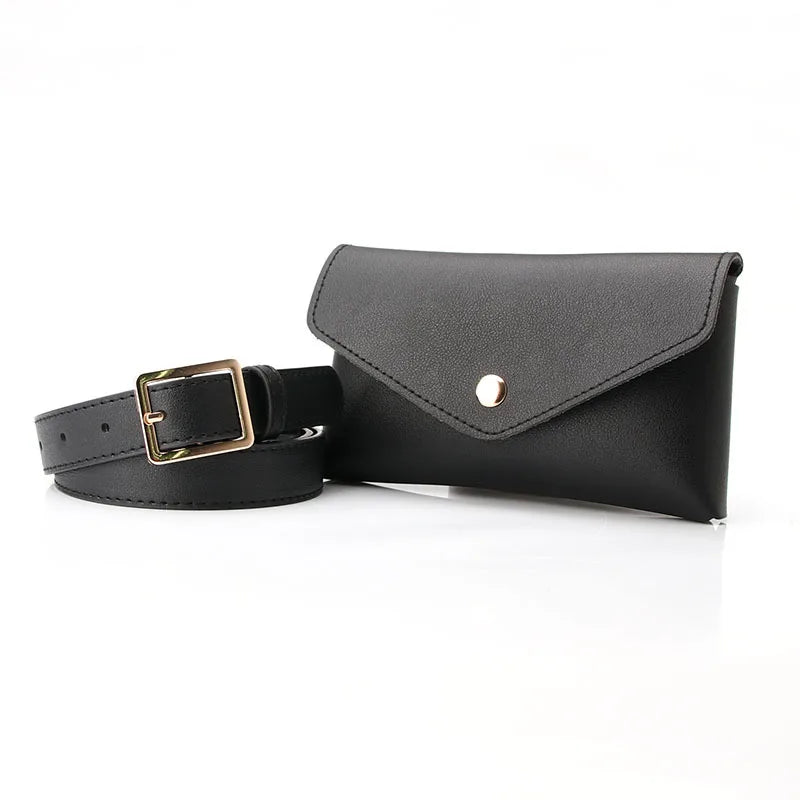 Vintage Women Belt Waist Bag Phone Pouch Small Chest Pack Bags