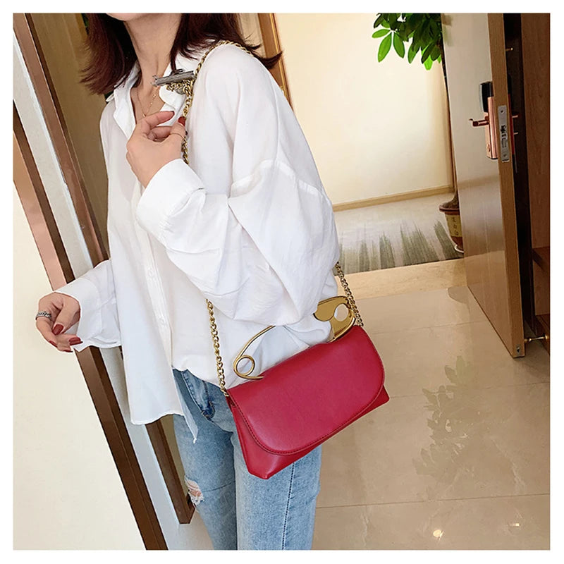 Chain Flap Shoulder Bag Party Clutch Mini Crossbody Tote