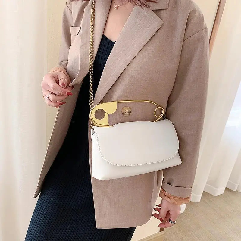 PU Leather Chain Shoulder Bag Party Clutch Mini Crossbody Tote Female