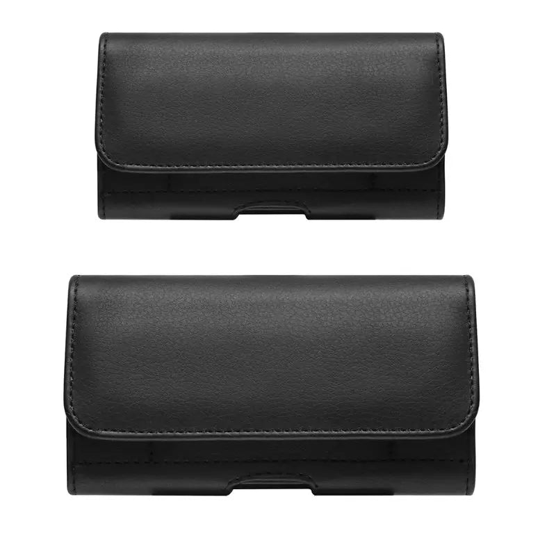Men's PU Leather Waist Belt Clip Phone Pouch